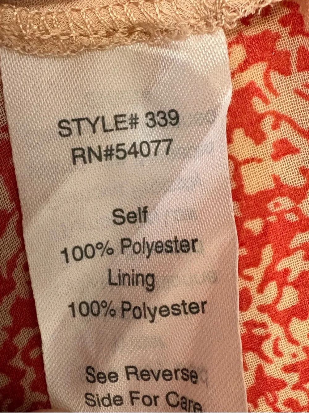 Cabi PAPRIKA Tiered Chiffon Cami Tank Top | Red Geometric Print | Size M - Picture 9 of 9